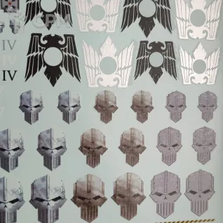 Описание картинки Transfer Sheet Iron Warriors от ССП по цене 1 800руб | Свободный Рынок Миниатюр - СРМ