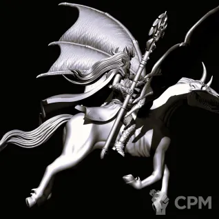 Описание картинки Supreme Sorceress/Sorceress on Dark Pegasus от Магазин Альфария по цене 300руб | Свободный Рынок Миниатюр - СРМ
