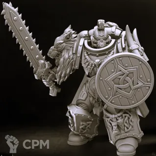 Описание картинки Wolf Guard Headtakers от Магазин Альфария по цене 600руб | Свободный Рынок Миниатюр - СРМ