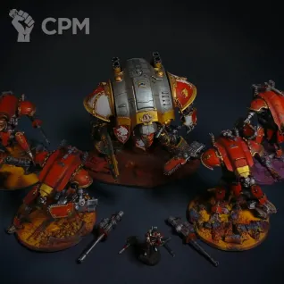 Описание картинки Canis Rex + Sir Hekhtur + 4 Armiger от Maeglin по цене 18 000руб | Свободный Рынок Миниатюр - СРМ