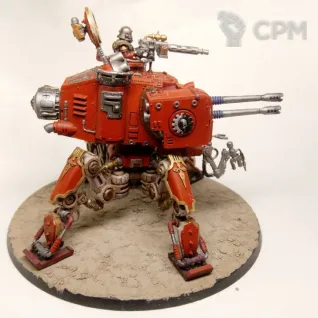 Описание картинки Adeptus Mechanicus Onager Dunecrawler от MiniaturesFAN по цене 6 600руб | Свободный Рынок Миниатюр - СРМ