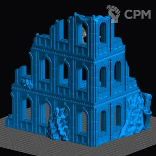 Описание картинки Miasma Corner Ruins 3 от Магазин Альфария по цене 1 200руб | Свободный Рынок Миниатюр - СРМ
