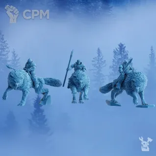 Описание картинки Thunderwolf Cavalry от MrMetalHorror по цене 1 000руб | Свободный Рынок Миниатюр - СРМ