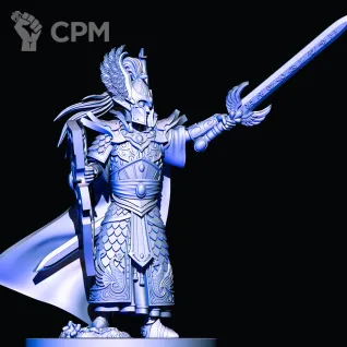 Описание картинки High Elves Lord with hand weapon and shield от Магазин Альфария по цене 150руб | Свободный Рынок Миниатюр - СРМ