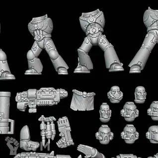 Описание картинки Space Marines Tactical Squad от Surreal Factory по цене 850руб | Свободный Рынок Миниатюр - СРМ