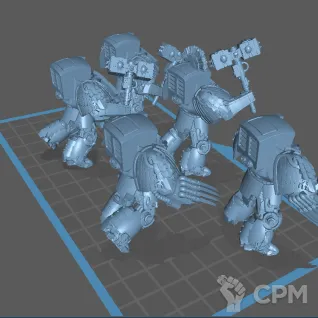 Описание картинки Terminator Assault Squad от Formosa Printing по цене 1 050руб | Свободный Рынок Миниатюр - СРМ