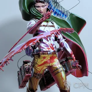 Описание картинки Леви Аккерман/ Levi Ackerman, Attack on Titan, Fanart от CGWeg по цене 150 000руб | Свободный Рынок Миниатюр - СРМ