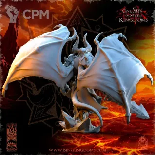 Описание картинки Daemon Prince of Chaos от MrMetalHorror по цене 1 400руб | Свободный Рынок Миниатюр - СРМ