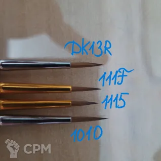Описание картинки Roubloff 1010 Kolinsky 2 с вытянутым зауженным кончиком от CGWeg по цене 2 150руб | Свободный Рынок Миниатюр - СРМ