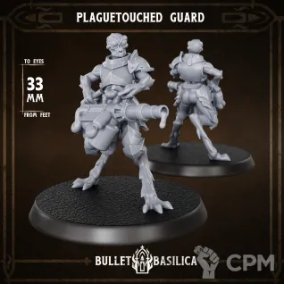 Описание картинки Plaguetouched Guard от Manufactorum76 по цене 1 000руб | Свободный Рынок Миниатюр - СРМ