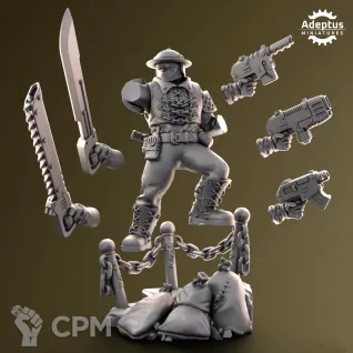 Описание картинки Commander Sunclaw Regiment от Zakat-3D по цене 150руб | Свободный Рынок Миниатюр - СРМ