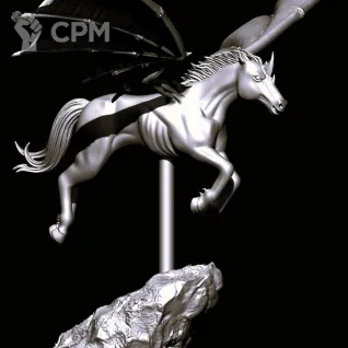 Описание картинки Dark Elves Nightmare Pegasus от Магазин Альфария по цене 250руб | Свободный Рынок Миниатюр - СРМ