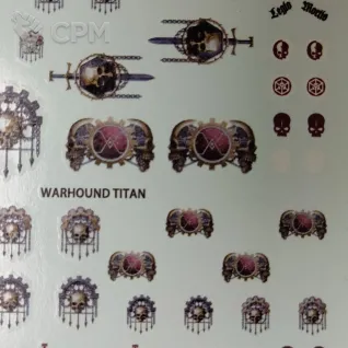 Описание картинки Transfer Sheet Legio Mortis от ССП по цене 1 350руб | Свободный Рынок Миниатюр - СРМ