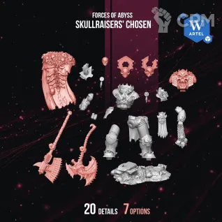 Описание картинки Skullraisers' Chosen от WebWay 3D по цене 450руб | Свободный Рынок Миниатюр - СРМ