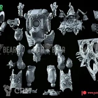 Описание картинки Chaos Cerastus Knight of Nurgle от MrMetalHorror по цене 2 700руб | Свободный Рынок Миниатюр - СРМ