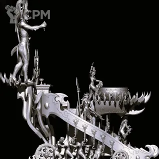 Описание картинки Hag Queen on Cauldron of Blood от Магазин Альфария по цене 1 650руб | Свободный Рынок Миниатюр - СРМ
