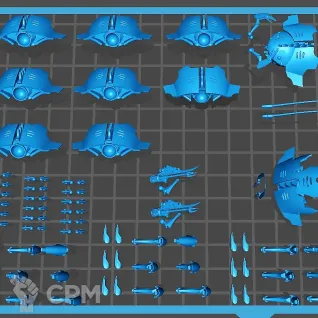 Описание картинки Canoptek Tombstalker от Магазин Альфария по цене 650руб | Свободный Рынок Миниатюр - СРМ