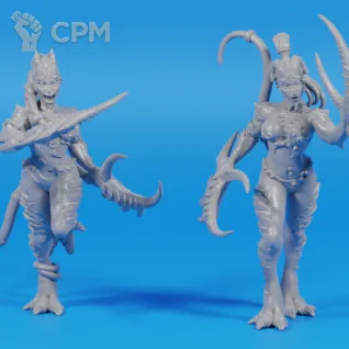 Описание картинки Daemonettes of Slaanesh от ULTRA_BRO по цене 150руб | Свободный Рынок Миниатюр - СРМ