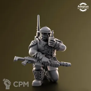 Описание картинки Command squad Sunclaw Regiment от Zakat-3D по цене 320руб | Свободный Рынок Миниатюр - СРМ