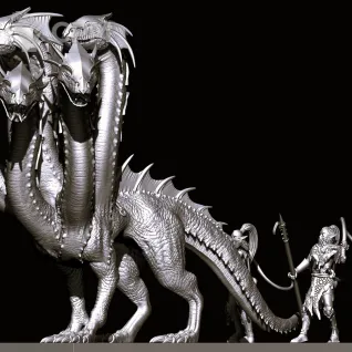 Описание картинки War Hydra pose 2 от Магазин Альфария по цене 1 000руб | Свободный Рынок Миниатюр - СРМ