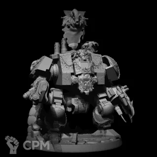 Описание картинки Space Wolves Venerable Dreadnought от Formosa Printing по цене 1 100руб | Свободный Рынок Миниатюр - СРМ