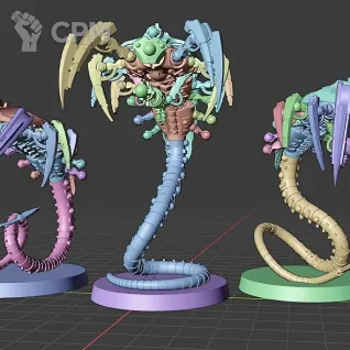 Описание картинки Canoptek wraiths 1 (отряд 3 модели) от Магазин Альфария по цене 900руб | Свободный Рынок Миниатюр - СРМ
