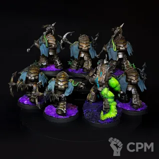 Описание картинки 6 Deathshroud terminator unit + Lord of Contagion от Chain Brush по цене 7 000руб | Свободный Рынок Миниатюр - СРМ