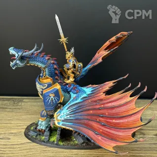 Описание картинки Lord Celestant on Stardrake от OlgaIvanovna по цене 18 500руб | Свободный Рынок Миниатюр - СРМ