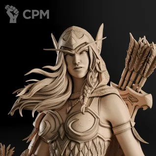 Описание картинки Alleria Windrunner Фигурка (World of Warcraft) от GAS3TXD  по цене 4 200руб | Свободный Рынок Миниатюр - СРМ
