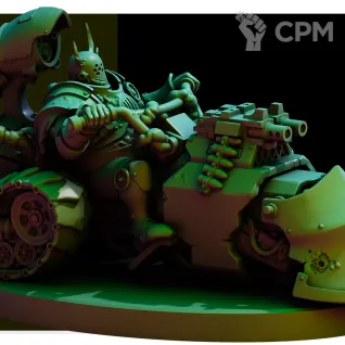 Описание картинки Miasmic Cohort Mounted Heralds от Manufactorum76 по цене 2 800руб | Свободный Рынок Миниатюр - СРМ
