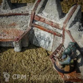 Описание картинки 2 Надземных укрепления ✠ Силы Церкви ✠ TRENCH CRUSADE от Big Brain Terrain по цене 2 050руб | Свободный Рынок Миниатюр - СРМ