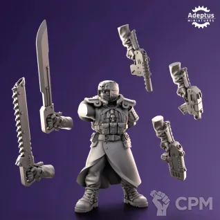 Описание картинки Command squad Iceward Division от Zakat-3D по цене 700руб | Свободный Рынок Миниатюр - СРМ