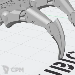 Описание картинки Canoptek Tomb Sentinel /  Centipede (подставка в комплекте) от Кузница Миниатюр по цене 549руб | Свободный Рынок Миниатюр - СРМ