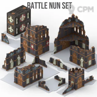Описание картинки Battle Nun Ruins (Террейн для 11 редакции, цветной) от AxeL's Forge по цене 8 000руб | Свободный Рынок Миниатюр - СРМ