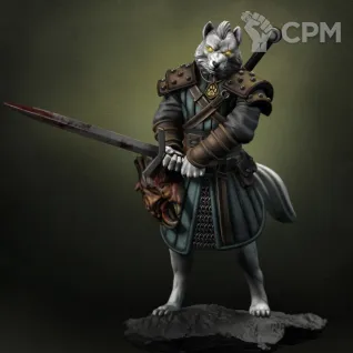 Описание картинки Canitaur Witcher "White Wolf" от Punga Miniatures по цене 700руб | Свободный Рынок Миниатюр - СРМ