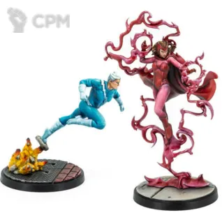Описание картинки Marvel: Crisis Protocol - Scarlet Witch &amp; Quicksilver от StarkLogistics по цене 3 990руб | Свободный Рынок Миниатюр - СРМ