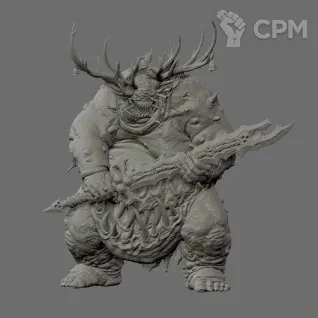 Описание картинки Great Unclean One от F4Mp по цене 2 250руб | Свободный Рынок Миниатюр - СРМ