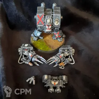 Описание картинки Death Company Dreadnought от Superguns по цене 2 400руб | Свободный Рынок Миниатюр - СРМ