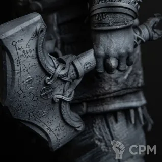 Описание картинки Тор god of war ragnarok от Dark Craft Hobby по цене 20 796руб | Свободный Рынок Миниатюр - СРМ