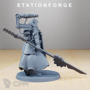 Описание картинки Adeptus Mechanicus: Skitarii Marshal от 3Д печать миниатюр по цене 281руб | Свободный Рынок Миниатюр - СРМ