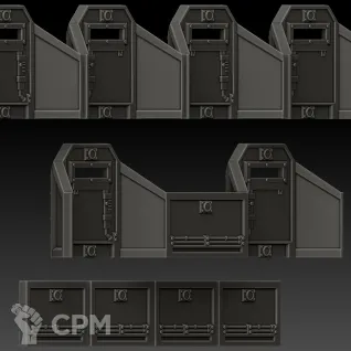 Описание картинки Defence line set от WebWay 3D по цене 1 330руб | Свободный Рынок Миниатюр - СРМ
