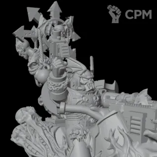 Описание картинки Night Lords Biker 4 Icon Bearer от Стальные Небеса по цене 450руб | Свободный Рынок Миниатюр - СРМ