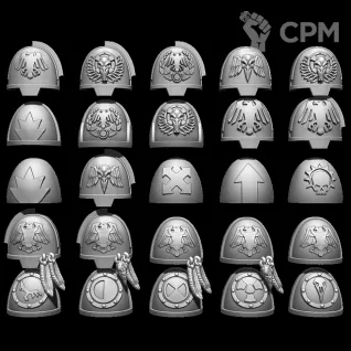 Описание картинки Raven Guard Shoulder Pads от Saudad по цене 300руб | Свободный Рынок Миниатюр - СРМ