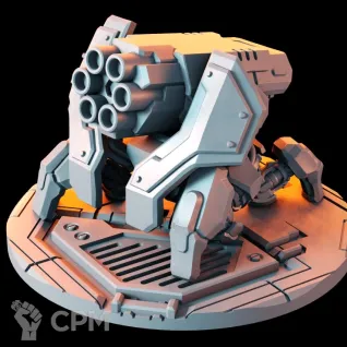 Описание картинки Firestrike Servo-turret от Dr. Printicus по цене 1 000руб | Свободный Рынок Миниатюр - СРМ