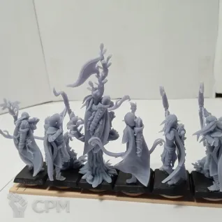 Описание картинки Лучники (Sylvan Archers (T9A) / Wood Elf Archers (TOW)) - 12 шт. от Syryus по цене 3 000руб | Свободный Рынок Миниатюр - СРМ