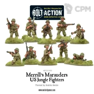 Описание картинки US Merrill's Marauders Squad от  по цене 1 550руб | Свободный Рынок Миниатюр - СРМ