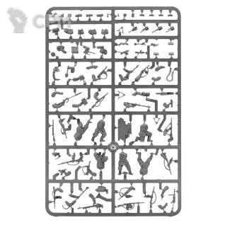 Описание картинки German Veteran Infantry Sprue (без кирпичной стенки) от  по цене 560руб | Свободный Рынок Миниатюр - СРМ
