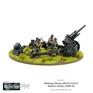 Описание картинки Blitzkrieg German leFH 18 10.5cm medium artillery (1939-42) от  по цене 950руб | Свободный Рынок Миниатюр - СРМ