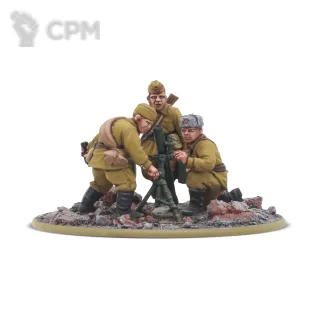 Описание картинки Soviet Army Medium Mortar Team (2025) от  по цене 600руб | Свободный Рынок Миниатюр - СРМ