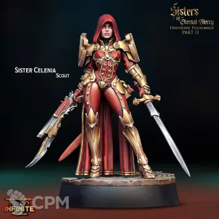 Описание картинки Sister Celenia Scout от Manufactorum76 по цене 160руб | Свободный Рынок Миниатюр - СРМ